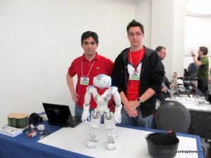 Carlos, Alan and Nao at the Geekfest