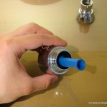 Add the rubber seal included with the shower head.