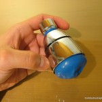 Screw the shower head top part.