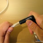 Insert one end of the tubbing into the coupling.