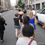 Heading to the restaurant for dinner